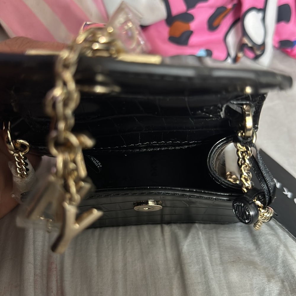 DKNY Black Elissa Micro Mini Bag - Picture 5 of 7